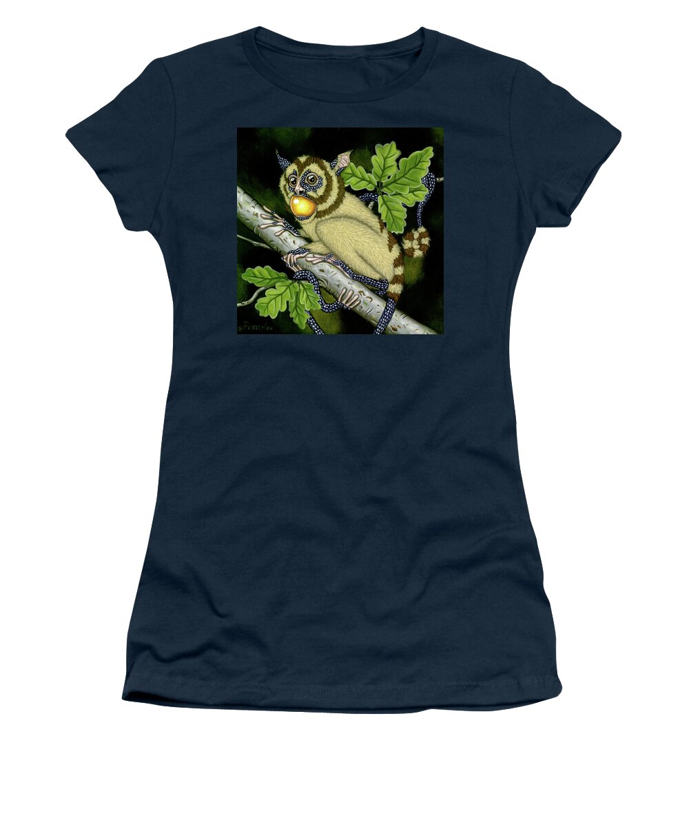  Women's T-Shirt featuring the painting The Orbler by Paxton Mobley