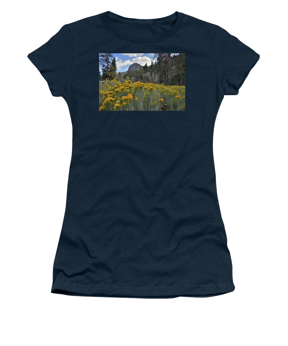 Humboldt-toiyabe National Forest Women's T-Shirt featuring the photograph The Road to Mt. Charleston Natural Area by Ray Mathis