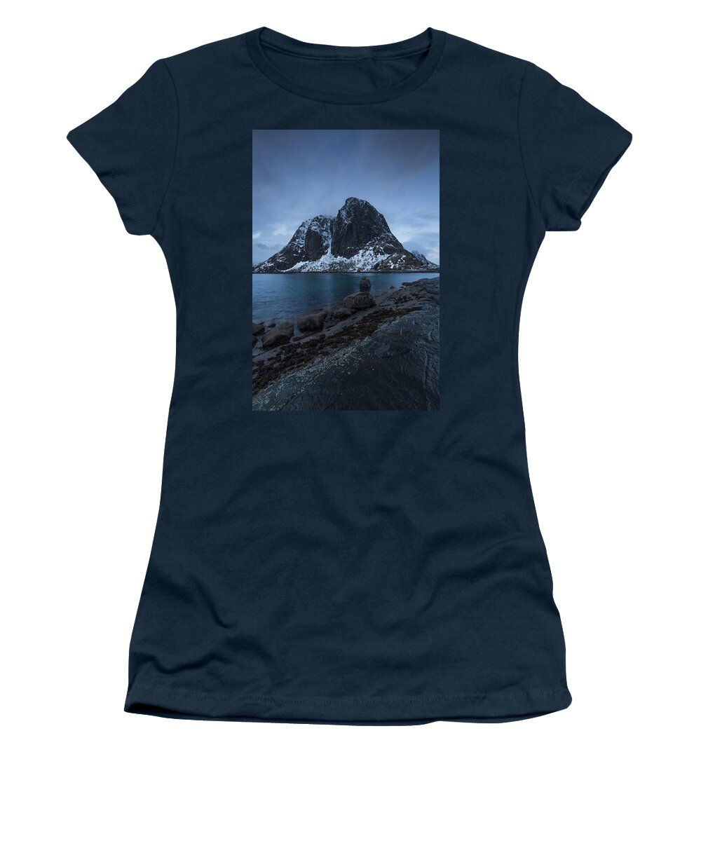 Lofoten Women's T-Shirt featuring the photograph The Sentinel by Arti Panchal