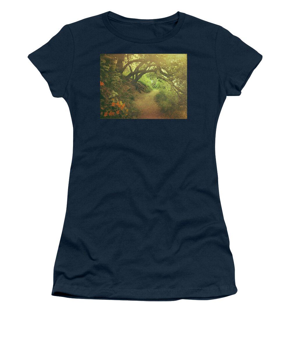 Landscape Women's T-Shirt featuring the digital art The Trail by Kevyn Bashore
