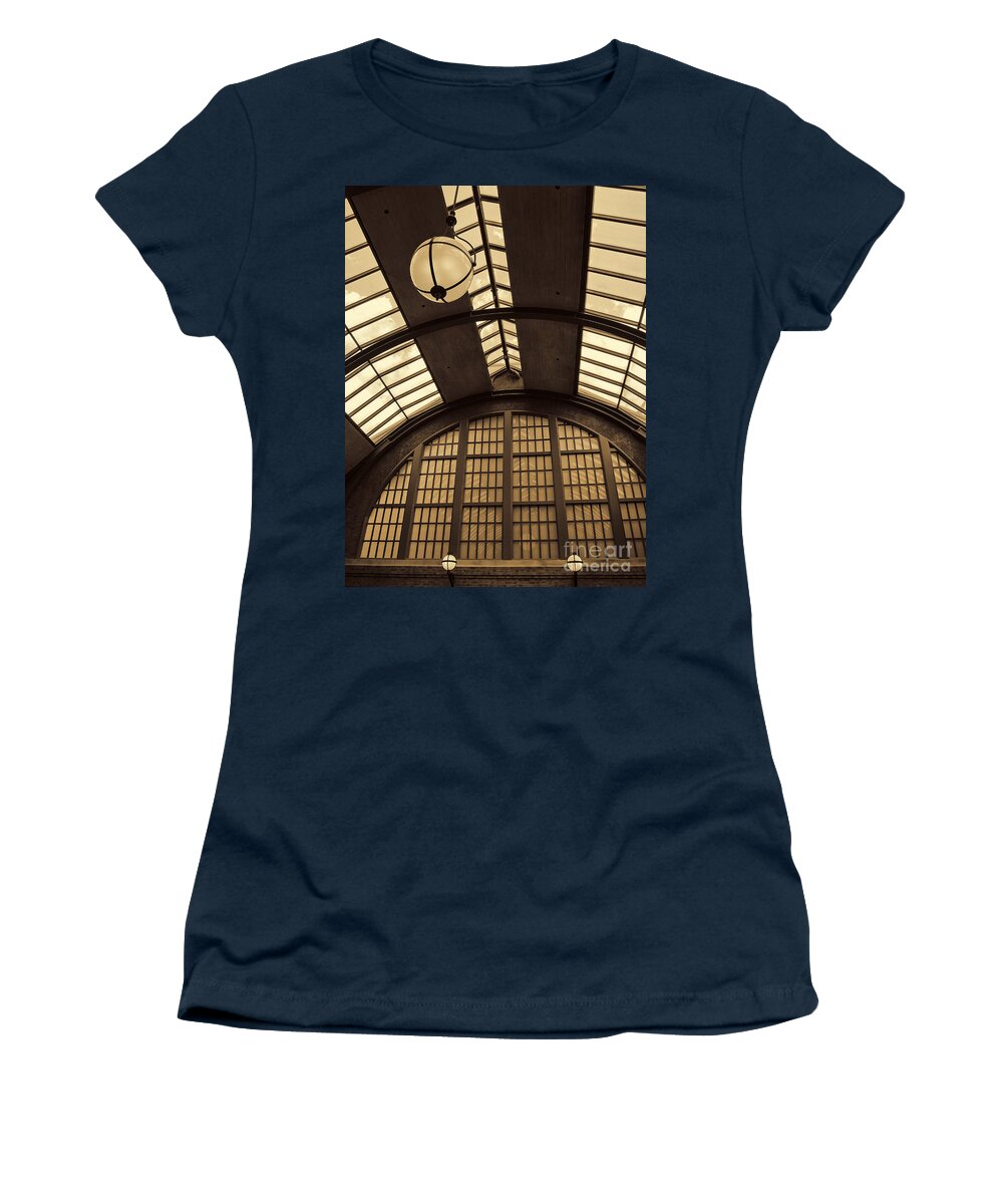 Train Station Women's T-Shirt featuring the photograph The Train Station by Jeff Breiman
