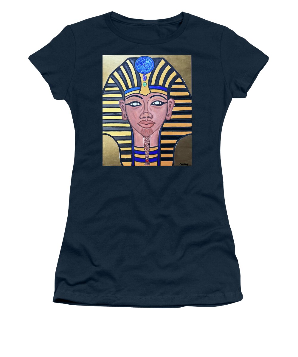 Painting Women's T-Shirt featuring the painting The Tut by Art By Naturallic