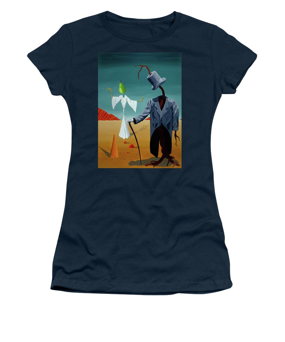  Women's T-Shirt featuring the painting The Union by Paxton Mobley