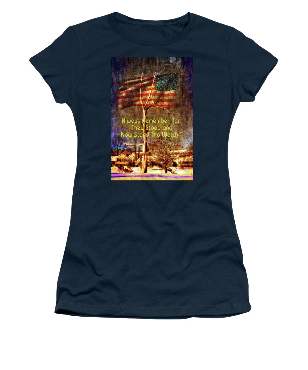 Naked Tree Women's T-Shirt featuring the photograph The Watch by Reynaldo Williams