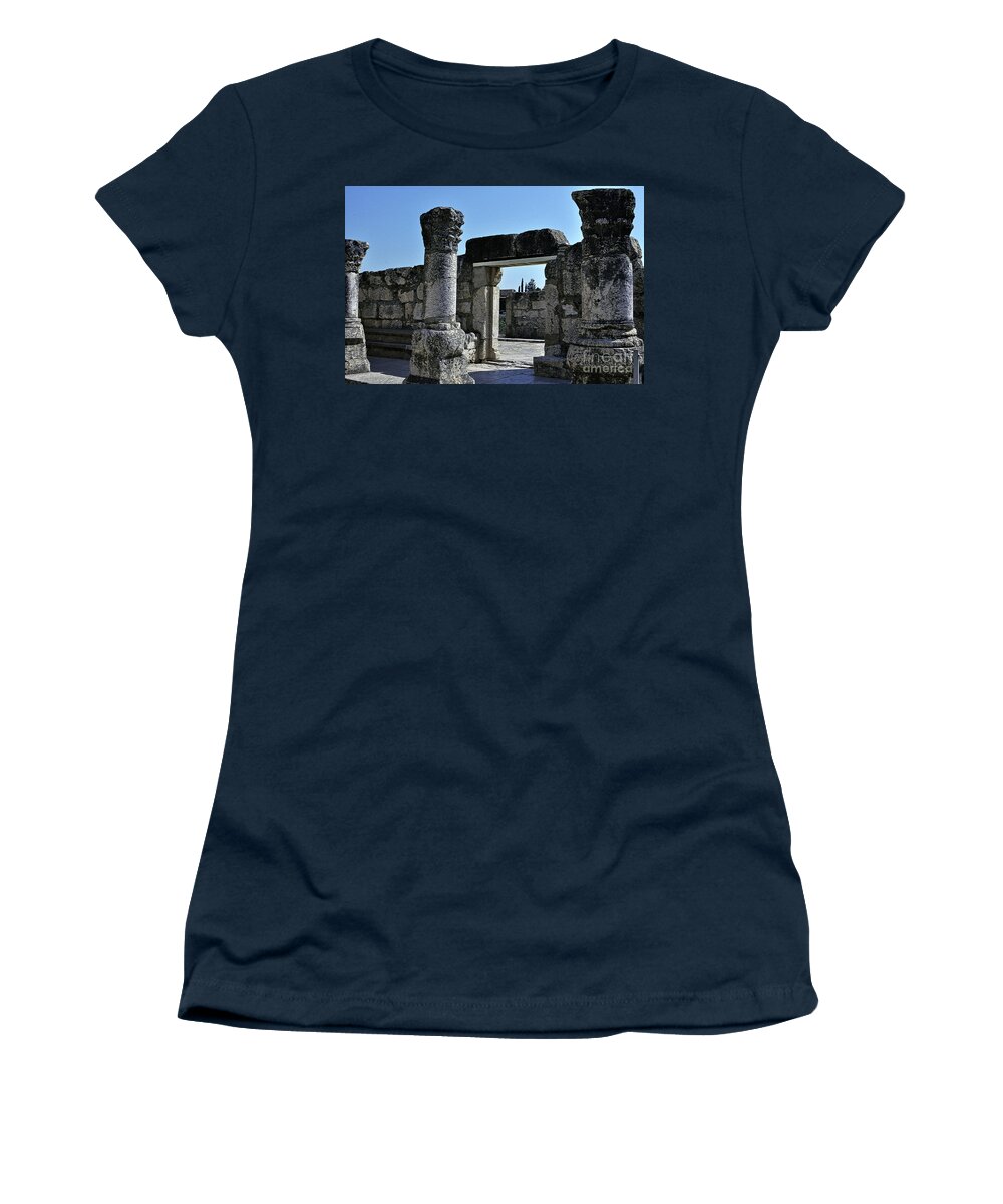 Synagogue Women's T-Shirt featuring the photograph The White Synagogue 2 by Lydia Holly