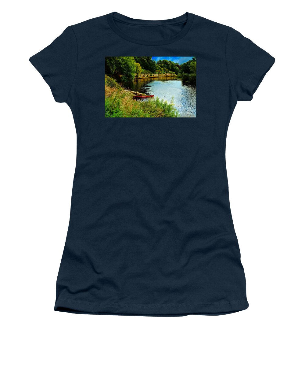 Rivers Women's T-Shirt featuring the photograph The Wye by Richard Denyer