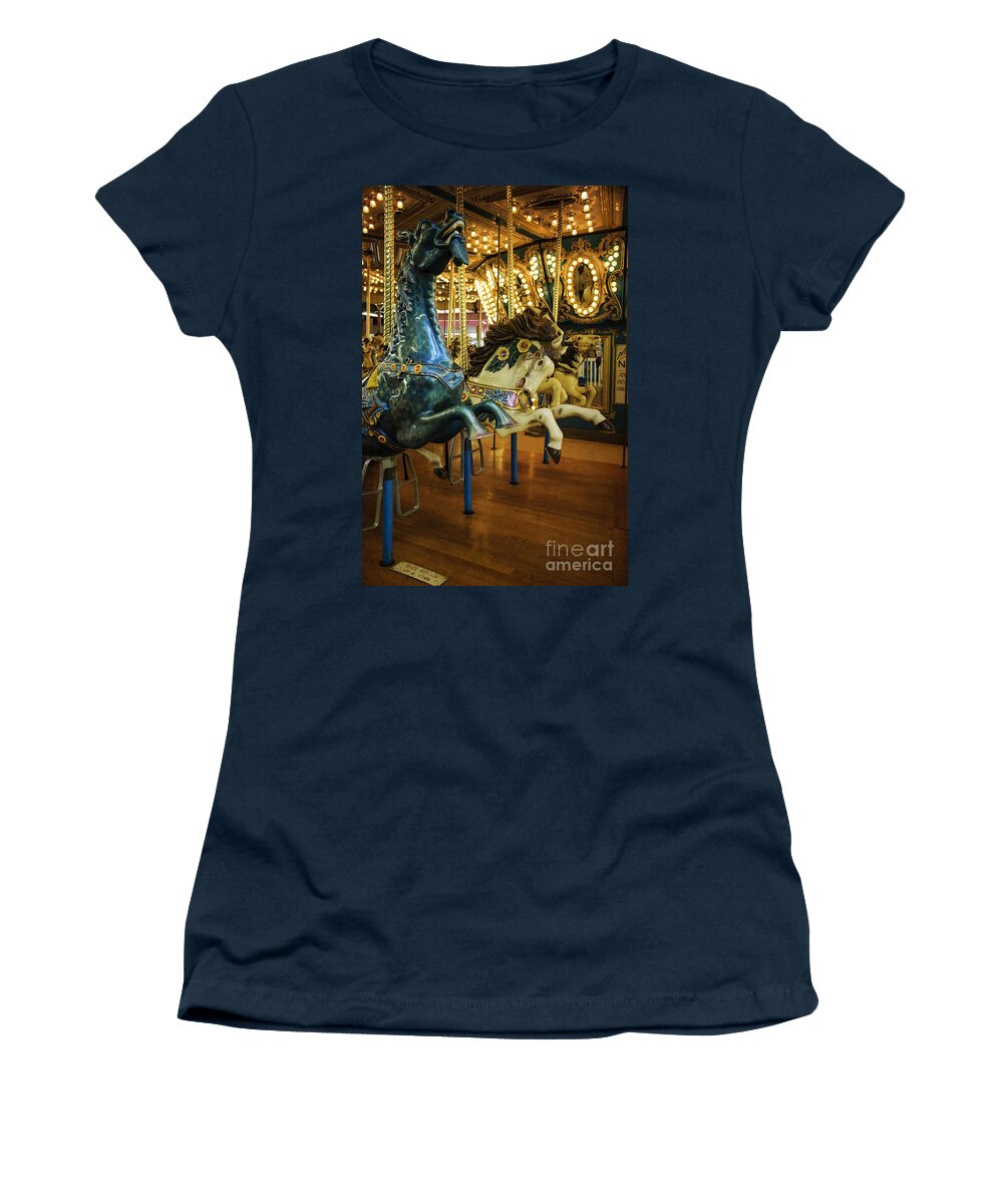 Boardwalk Women's T-Shirt featuring the photograph There be Dragons by Debra Fedchin
