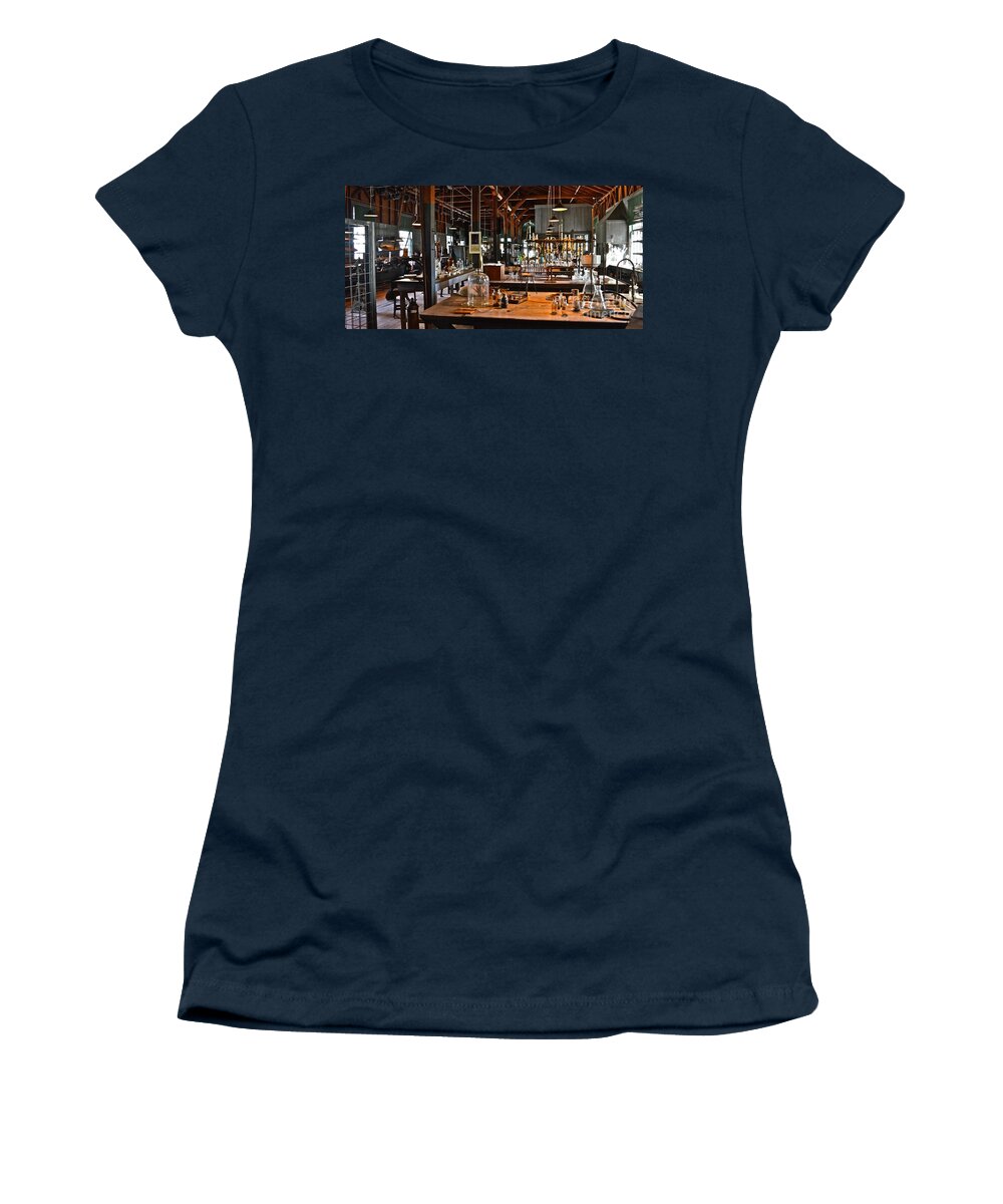Thomas A. Edison Women's T-Shirt featuring the photograph Thomas Edison Lab, #3 by Ron Long