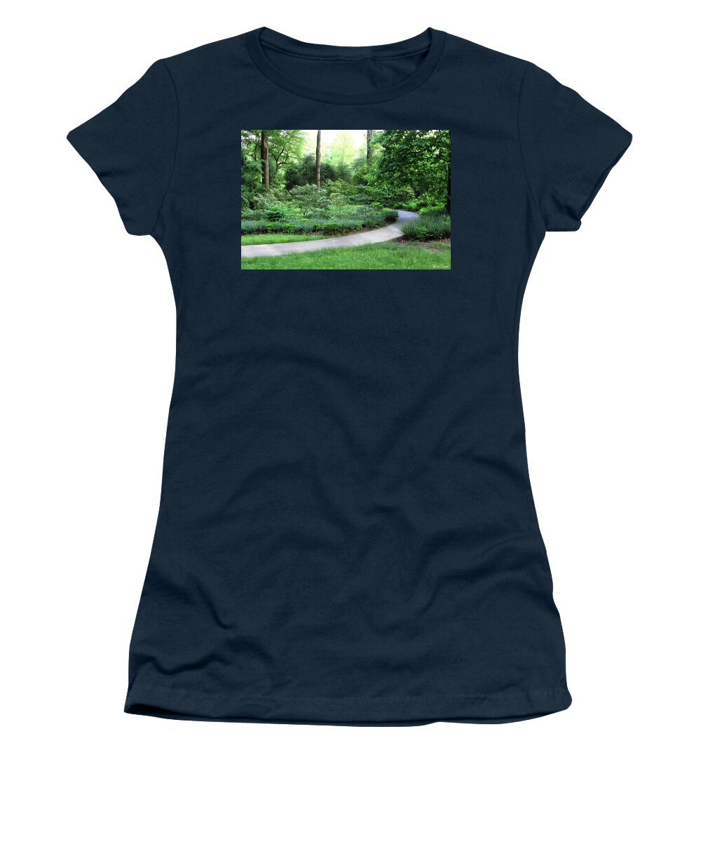 Garden Women's T-Shirt featuring the photograph Through the Garden by Trina Ansel