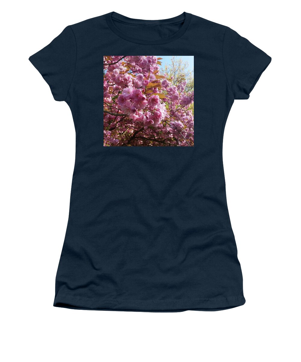 Outdoors Women's T-Shirt featuring the photograph Blossoming by Rowena Tutty