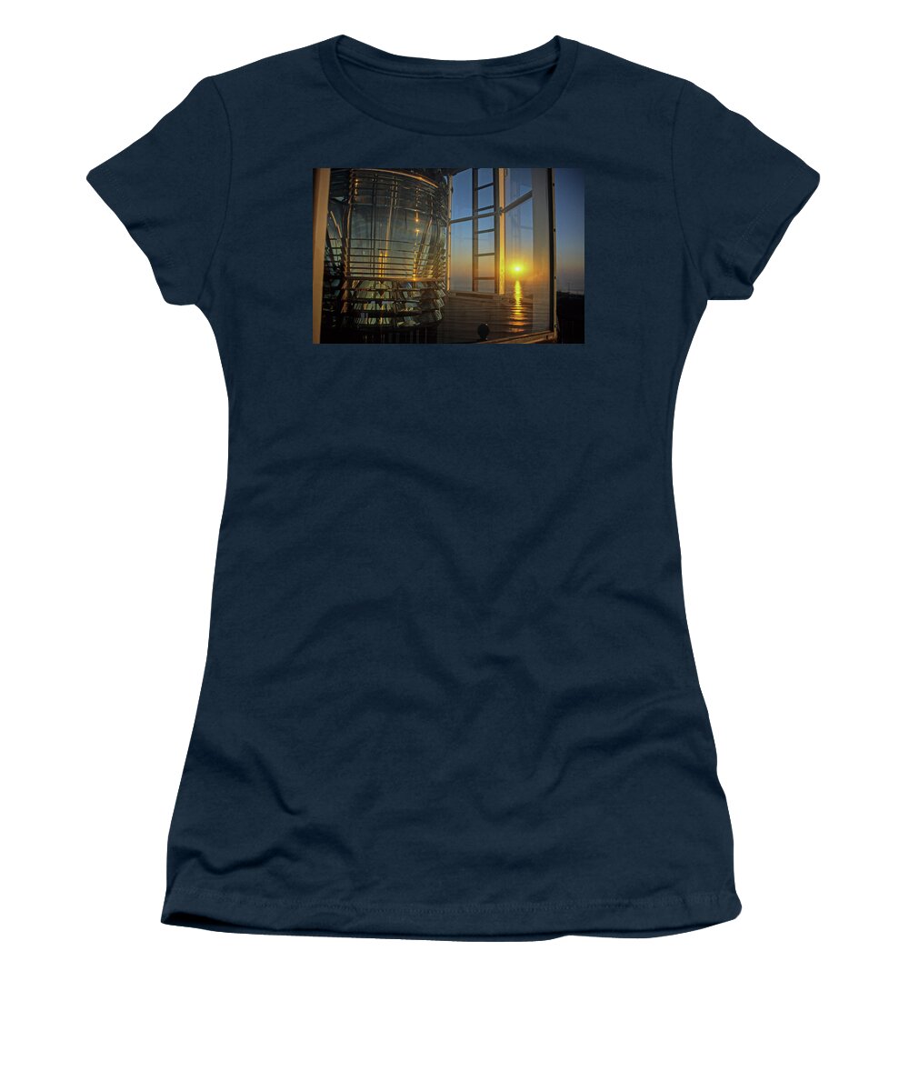 Light House Women's T-Shirt featuring the photograph Time to go to work by David Shuler