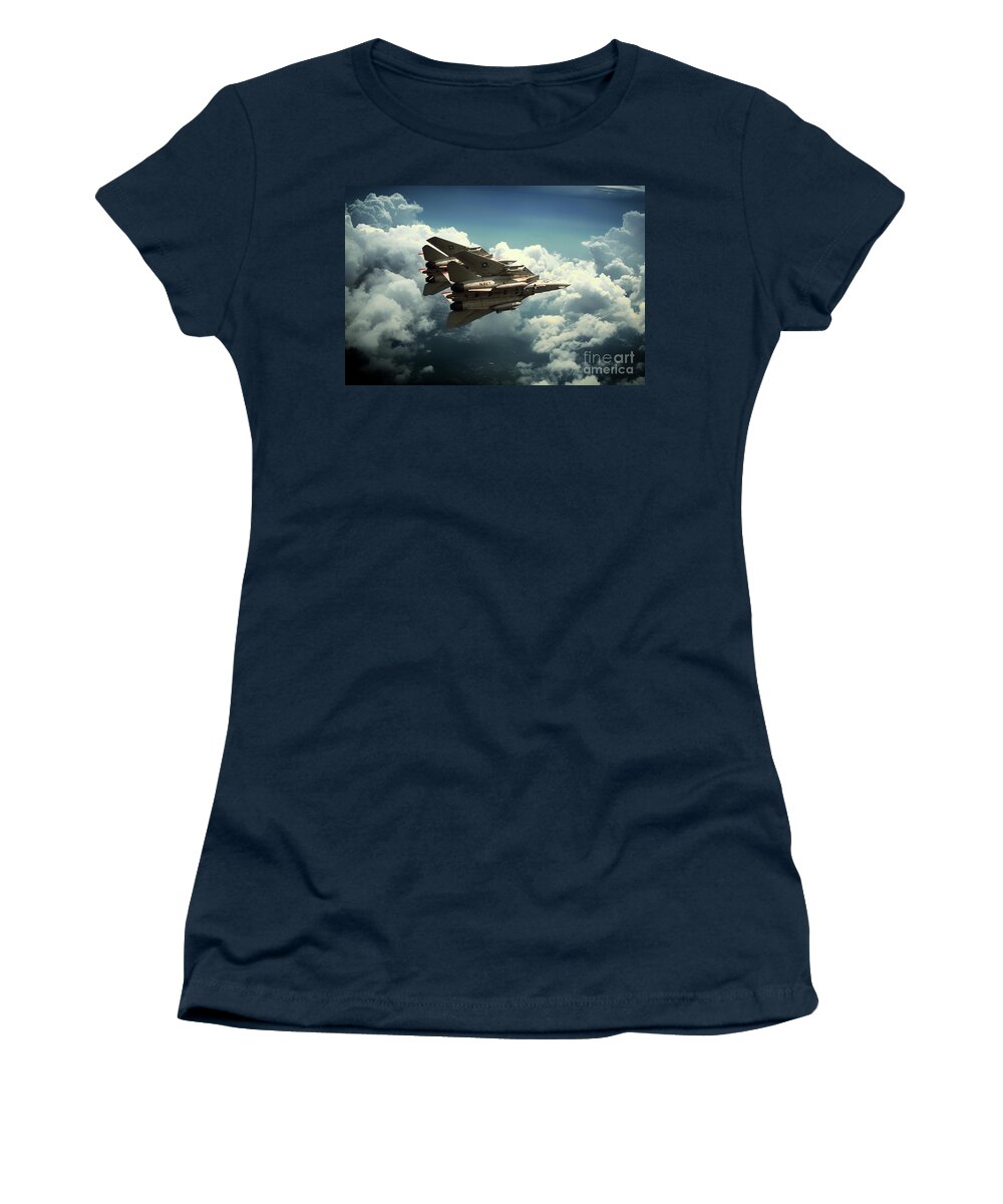 F14 Women's T-Shirt featuring the digital art Tomcat Prowlers by Airpower Art