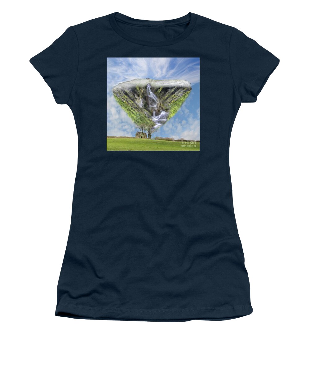 Surreal Women's T-Shirt featuring the digital art Top of the world by Steev Stamford