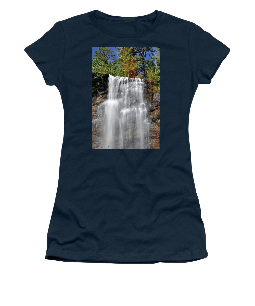 Nature Women's T-Shirt featuring the photograph Top of Toccoa Falls by Kay Lovingood