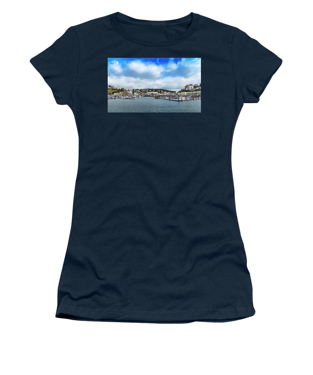 Torquay Women's T-Shirt featuring the photograph Torquay Devon by Scott Carruthers