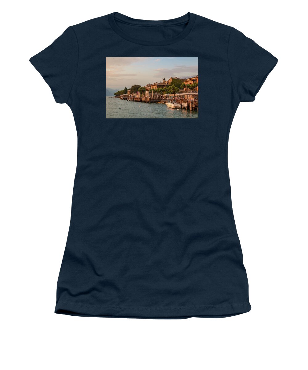 Torri Del Benaco Women's T-Shirt featuring the photograph Torri del Benaco - Italy by Joana Kruse
