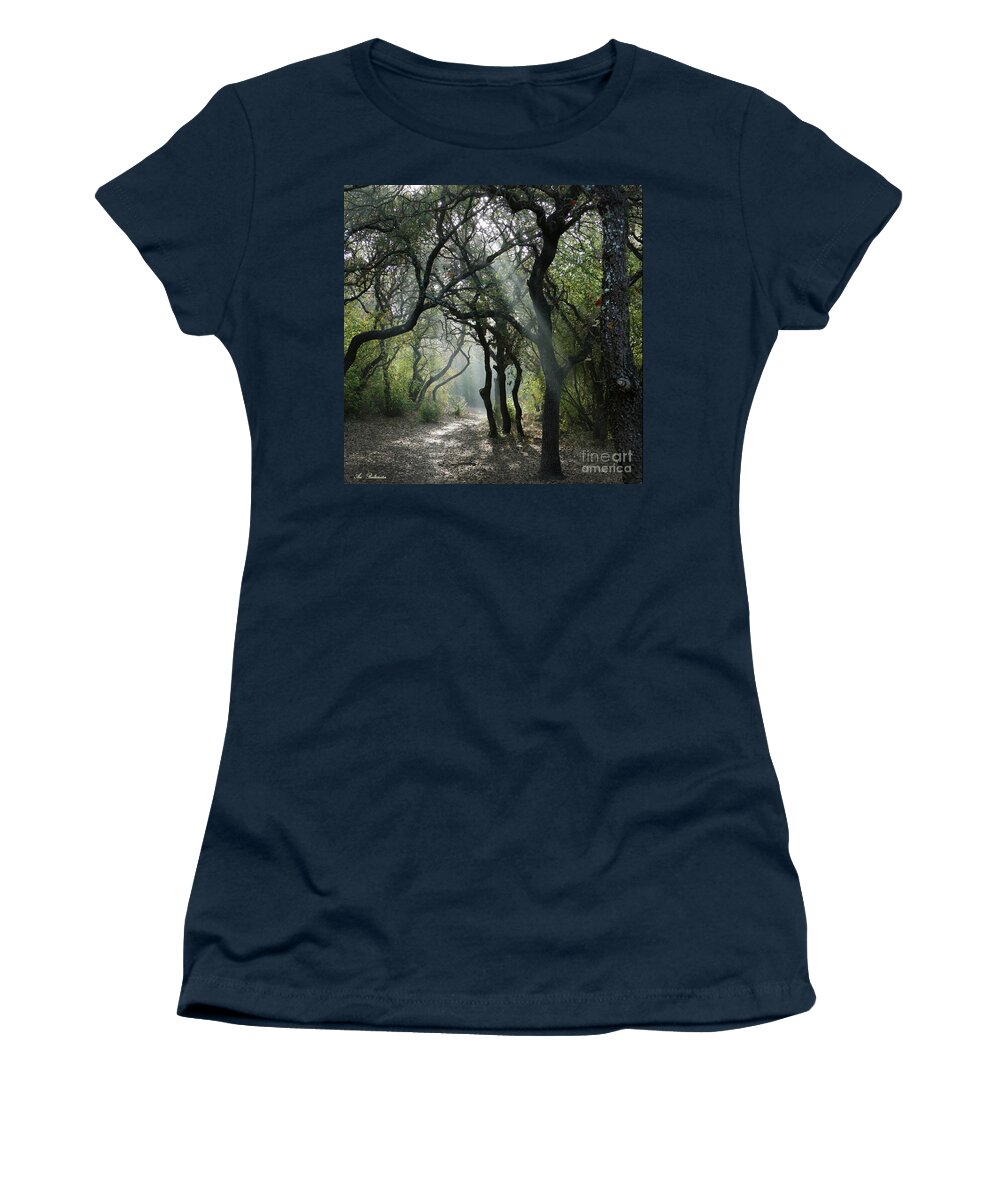 Natural Women's T-Shirt featuring the photograph Trail of Light by Arik Baltinester
