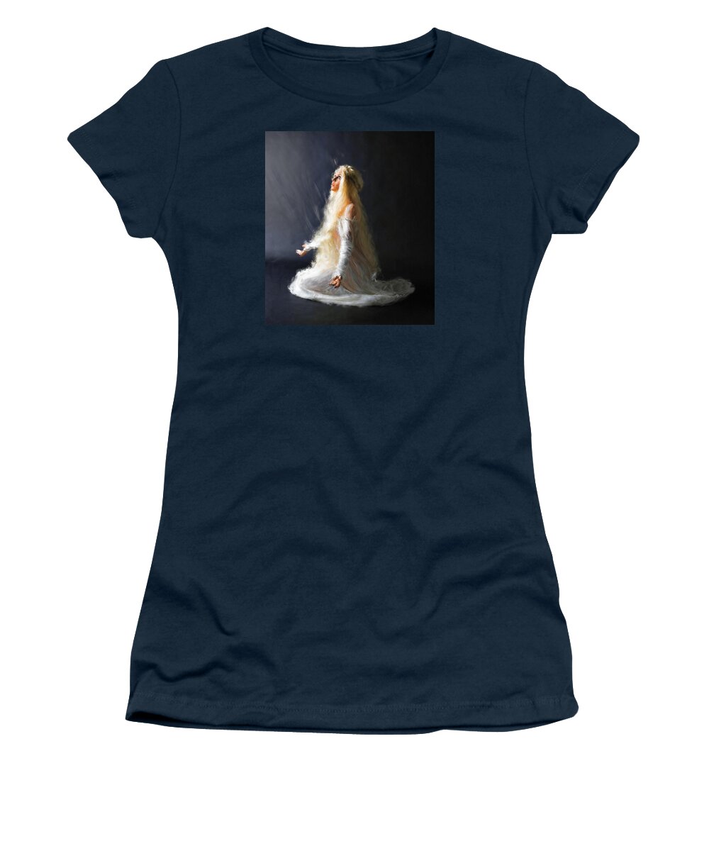 Transcendent Women's T-Shirt featuring the painting Transcendence One by David Luebbert