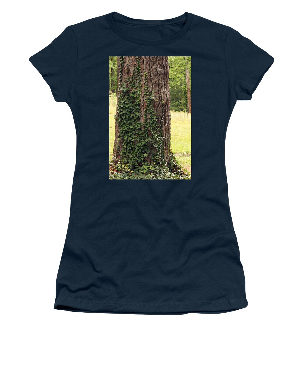 Bark Women's T-Shirt featuring the photograph Tree of Ivy by Travis Rogers