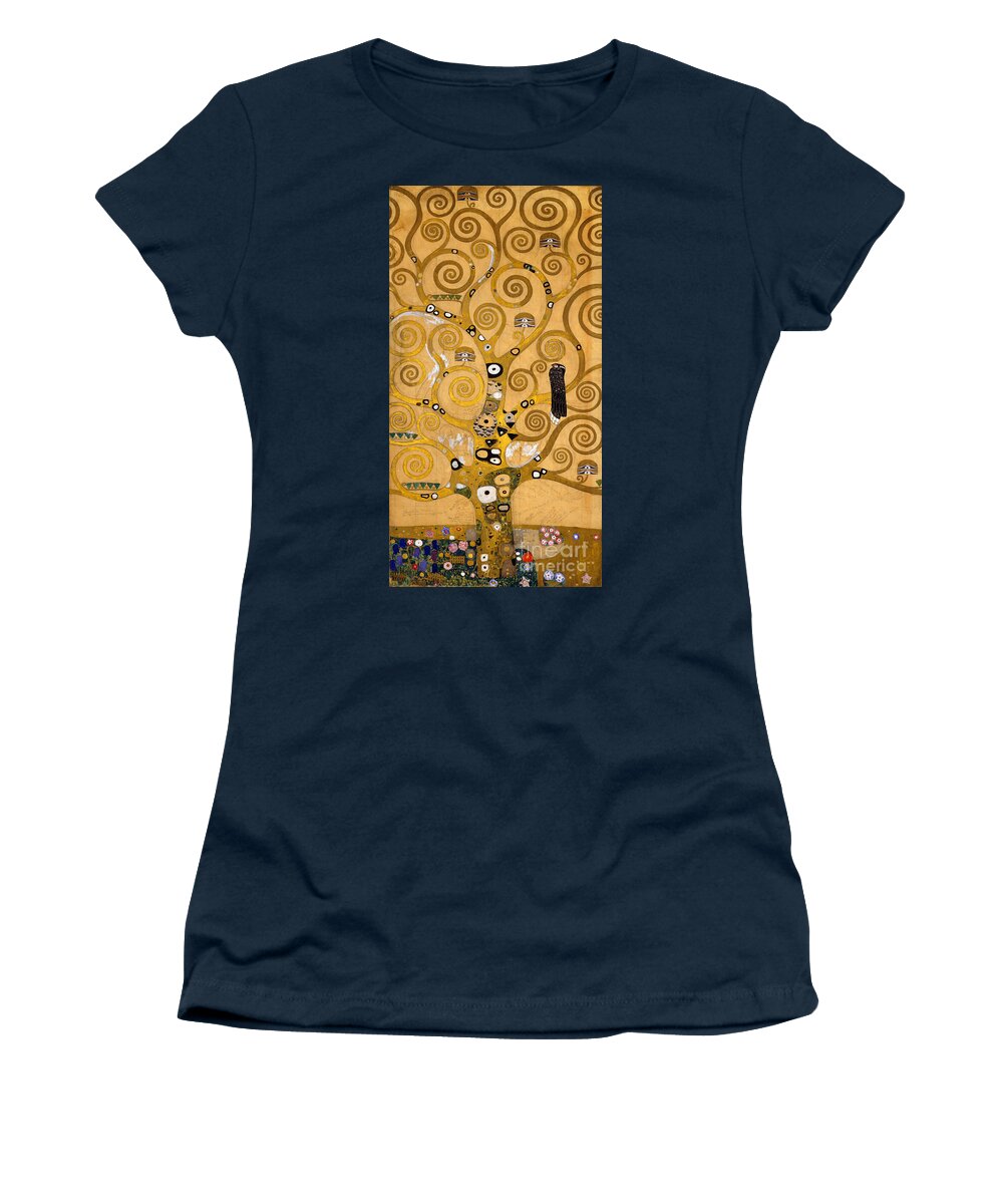 Klimt Women's T-Shirt featuring the painting Tree of Life by Gustav Klimt