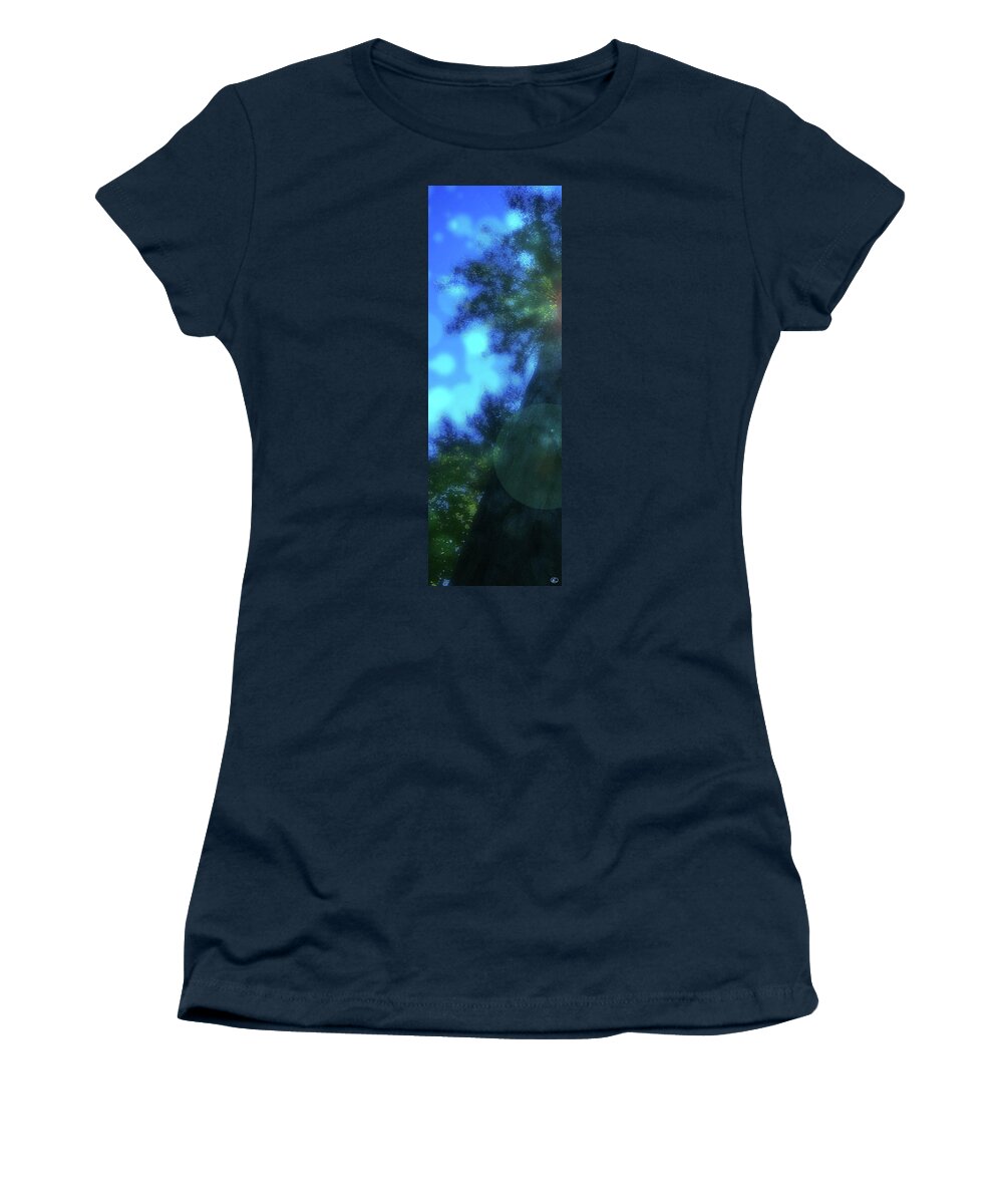 Redwood Women's T-Shirt featuring the digital art Trees Left by Kenneth Armand Johnson