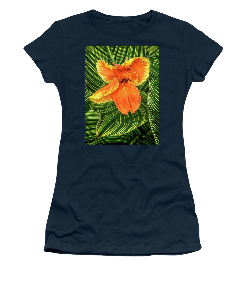 Canna Lily Women's T-Shirt featuring the photograph Tropicanna Beauty by Jill Love