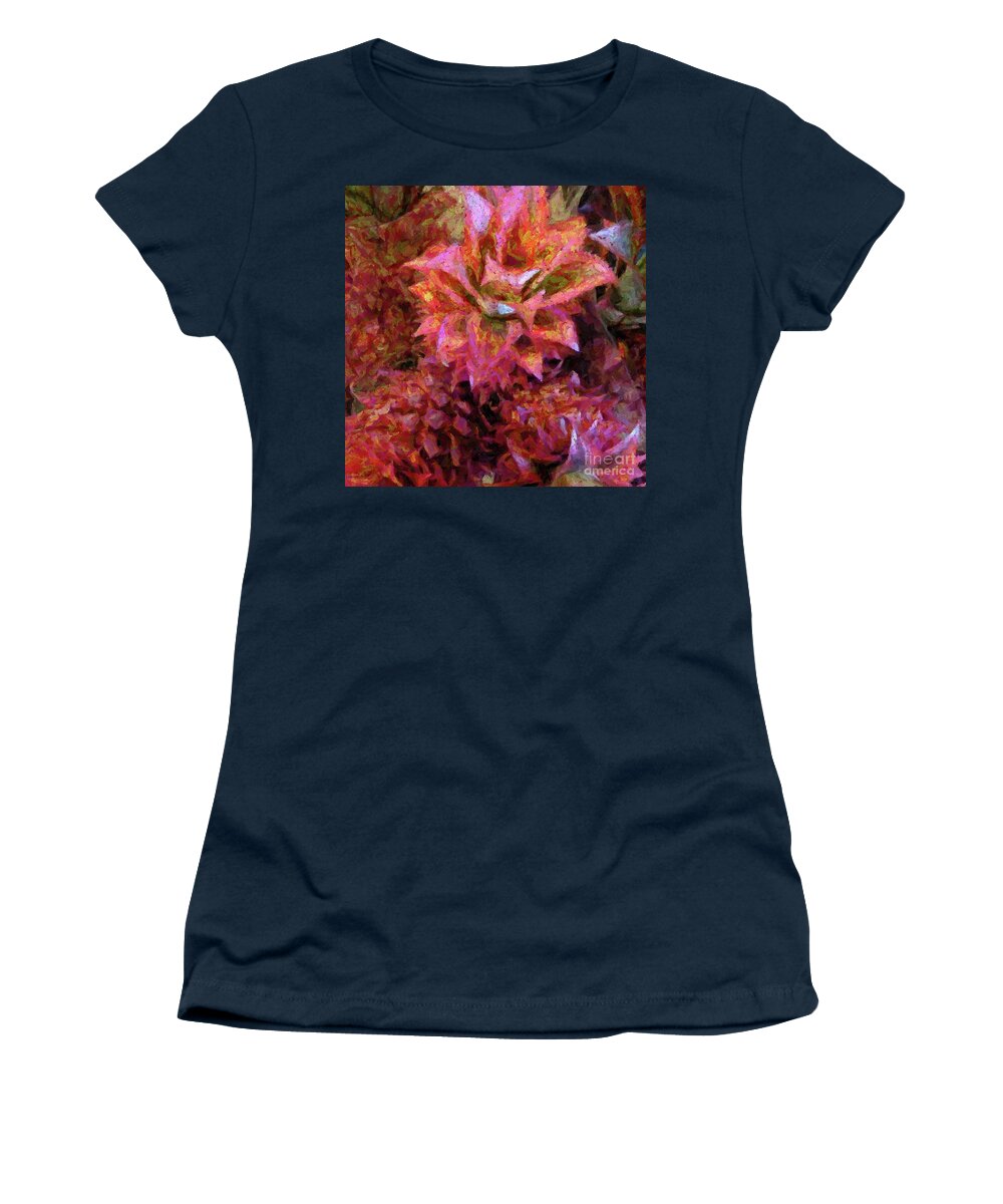 Tropiquet Women's T-Shirt featuring the photograph Tropiquet by Barbie Corbett-Newmin