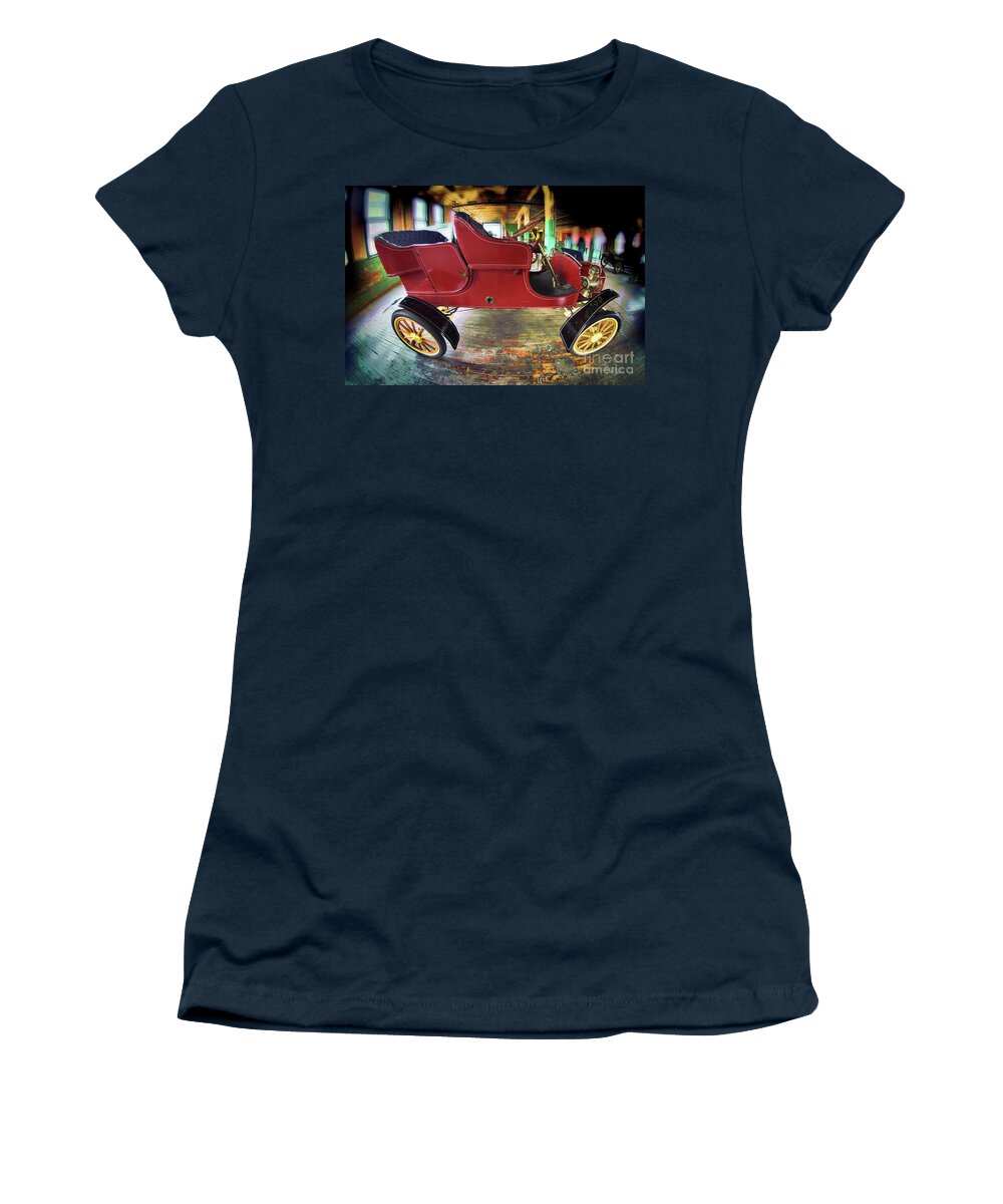 Red Women's T-Shirt featuring the digital art Twisted-t by Anthony Ellis