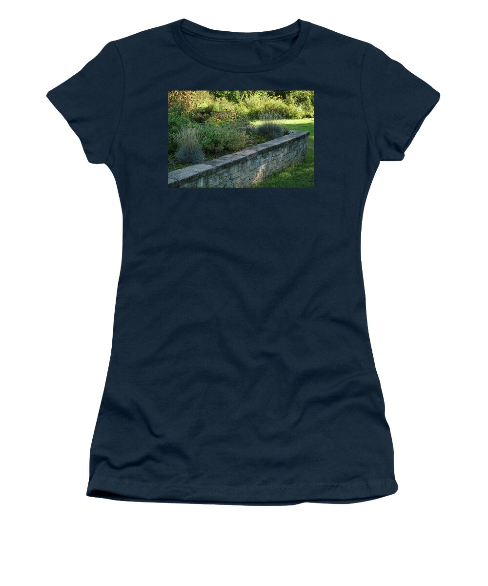 Wall Women's T-Shirt featuring the photograph UDEL Garden Wall by Raymond Magnani