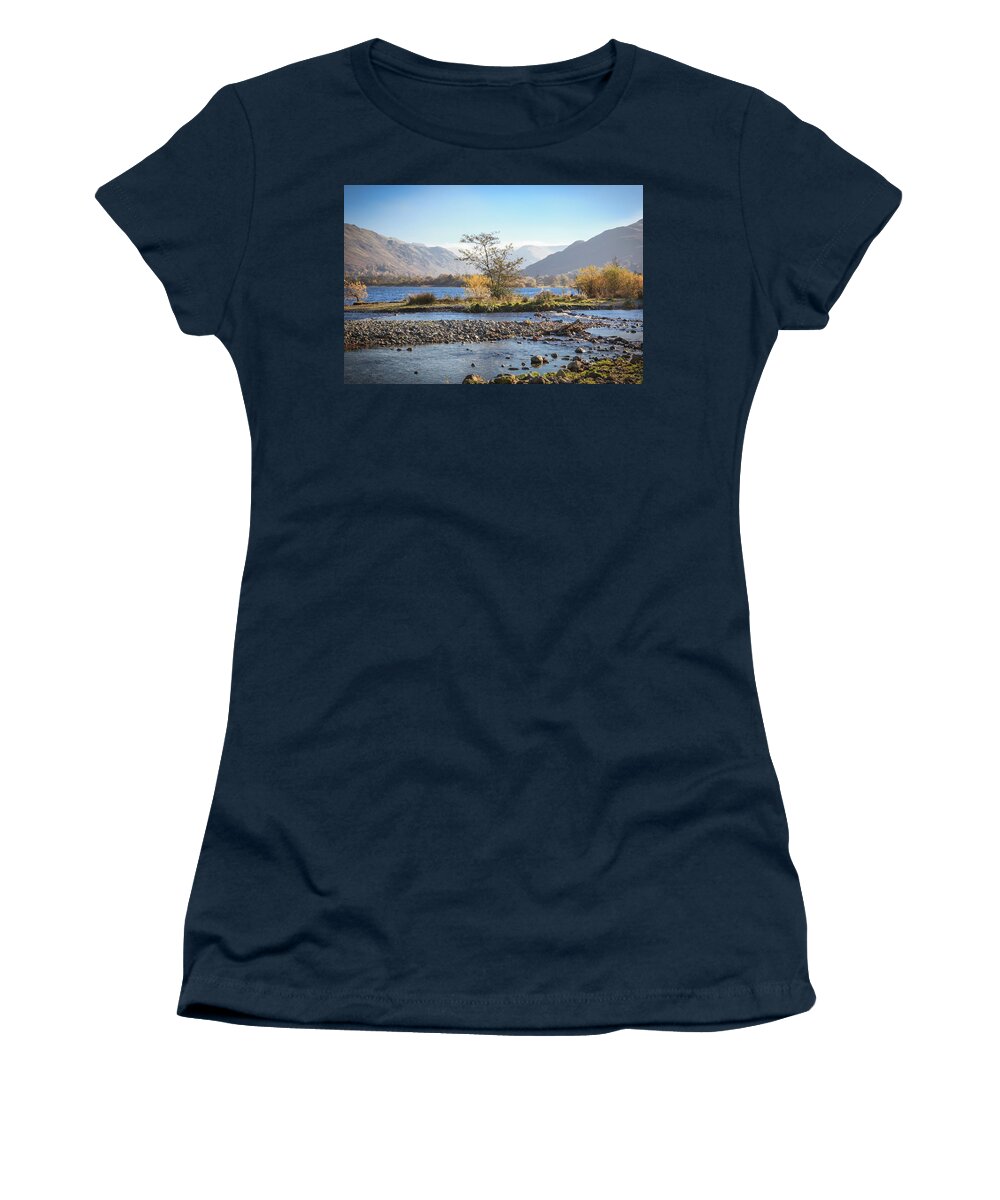 Cumbria Women's T-Shirt featuring the photograph Ullswater Cumbria by Ralph Muir