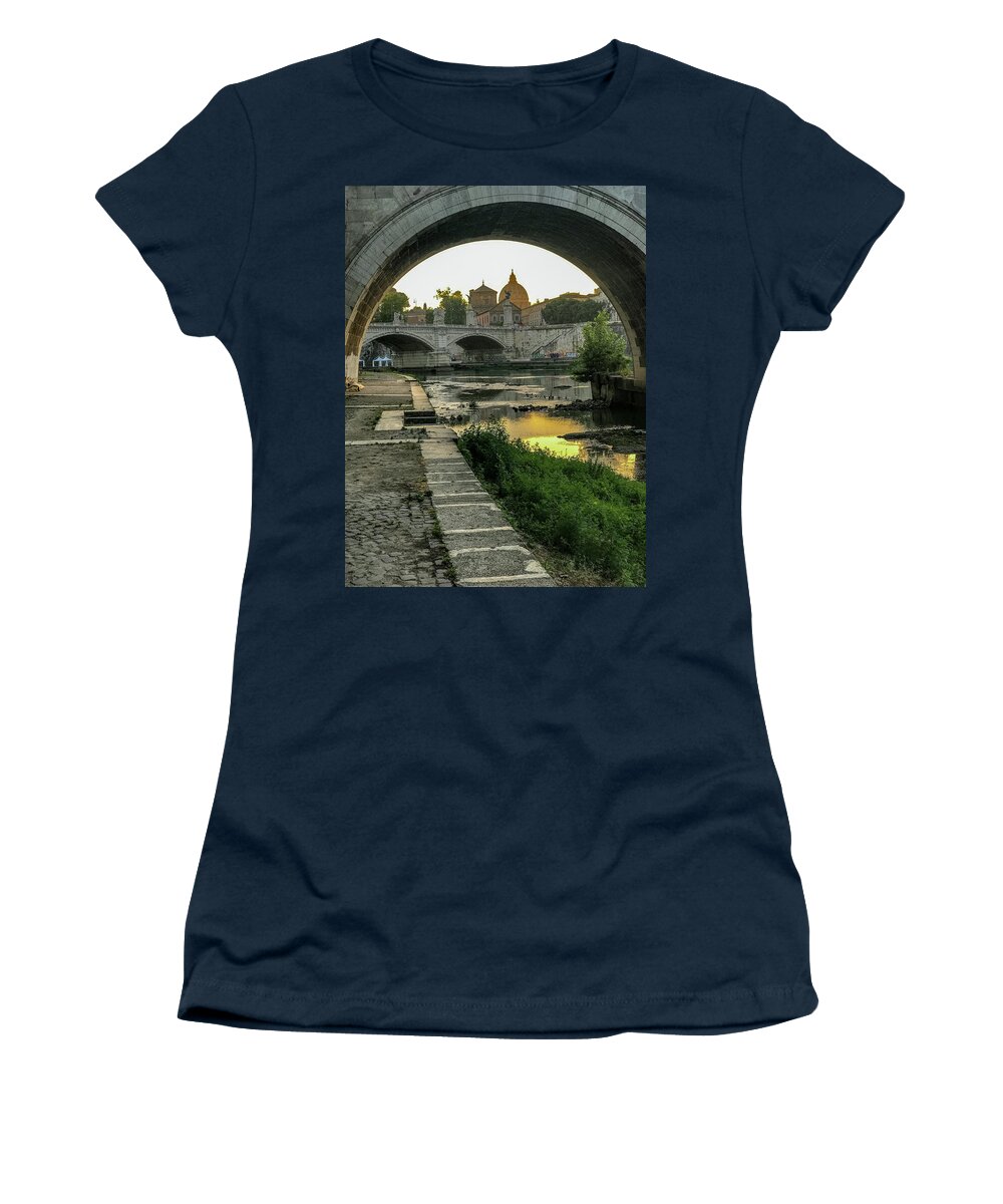 Italia Women's T-Shirt featuring the photograph Under the Bridge by Joseph Yarbrough