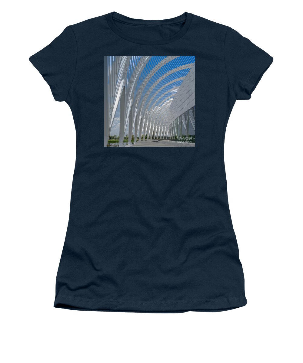 Florida Poly Tech University Women's T-Shirt featuring the photograph University Arching Lines by Sue Karski