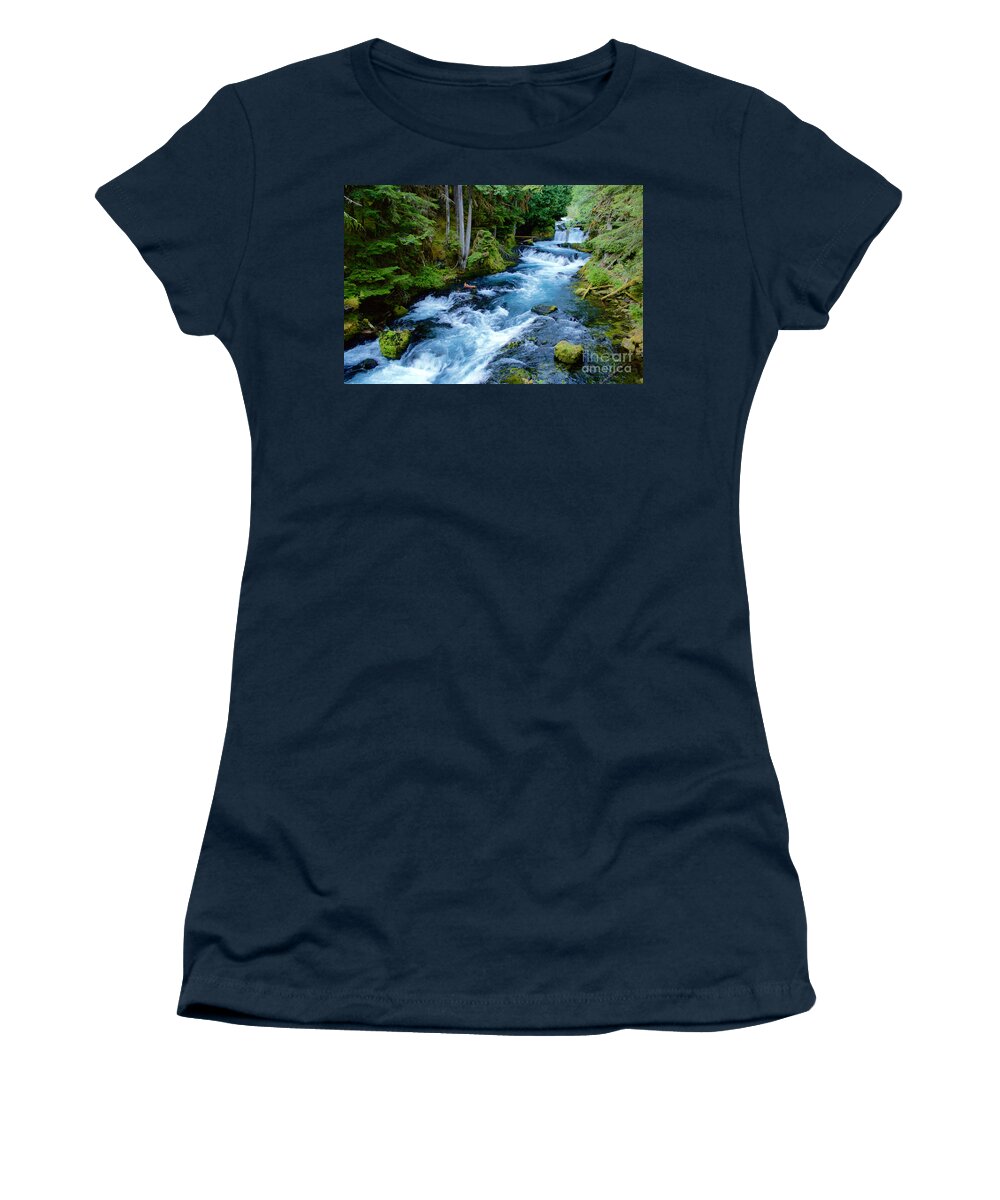 Photography Women's T-Shirt featuring the photograph Upper McKenzie by Sean Griffin