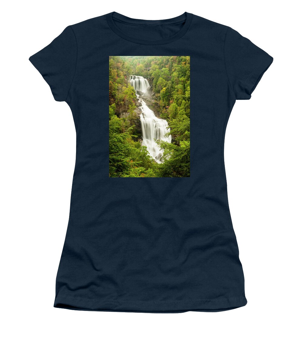 Waterfall Women's T-Shirt featuring the photograph Upper Whitewater Falls by Rob Hemphill