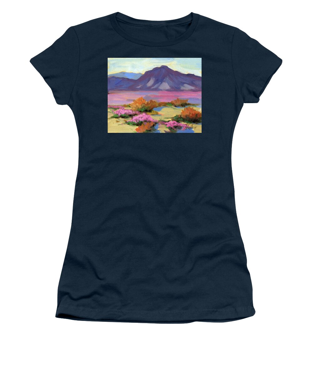 Verbena Women's T-Shirt featuring the painting Verbena 1 by Diane McClary