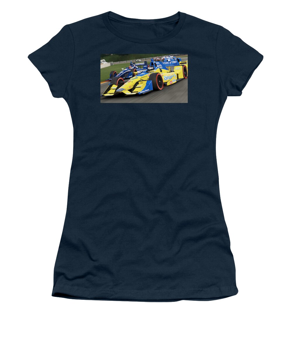Verizon Indycar Series Women's T-Shirt featuring the photograph Verizon Indycar Series - 35 by AM FineArtPrints