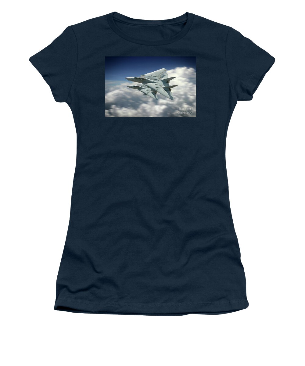 F-14 Tomcat Women's T-Shirt featuring the digital art VF-101 Grim reapers by Airpower Art