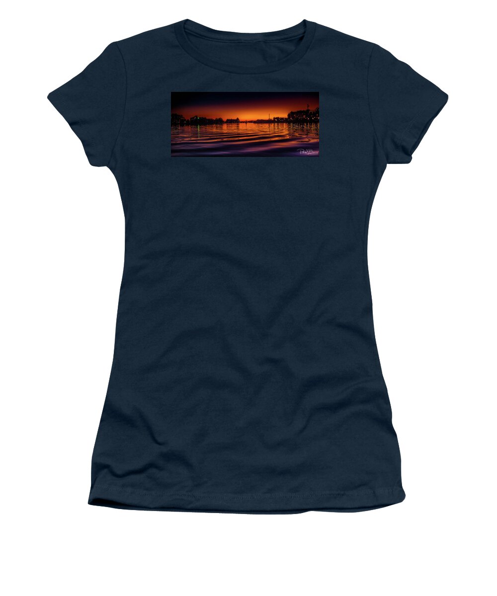 Victoria Women's T-Shirt featuring the photograph Victoria at Night by Patrick Boening