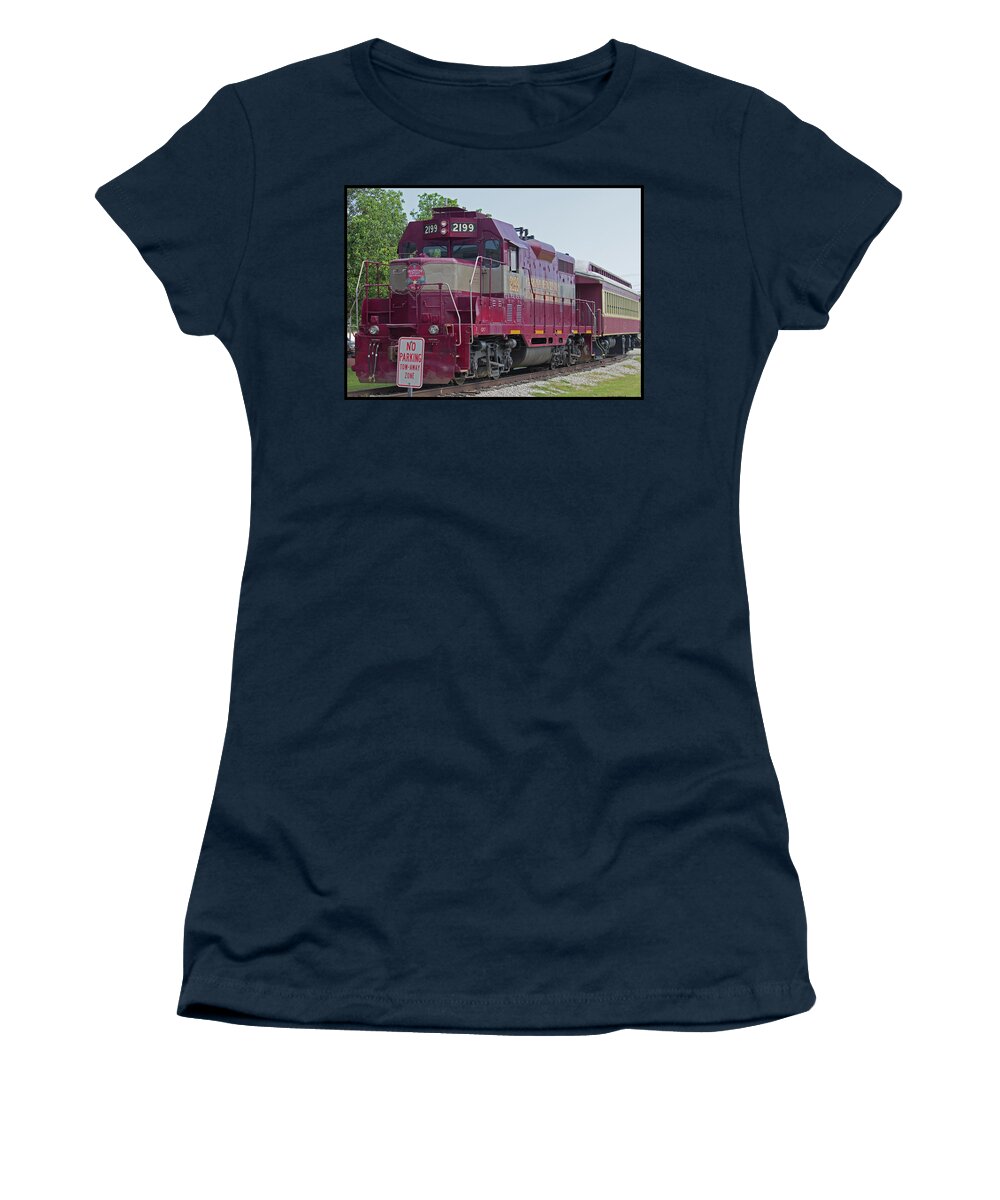 Roberta Byram Women's T-Shirt featuring the photograph Vintage Railroad 1 by Roberta Byram