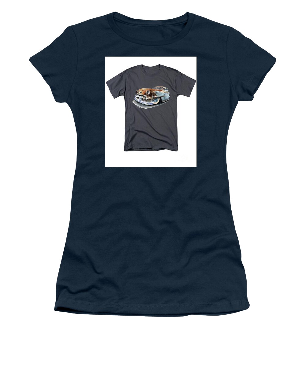  Women's T-Shirt featuring the painting Vintage #1 by Herb Strobino