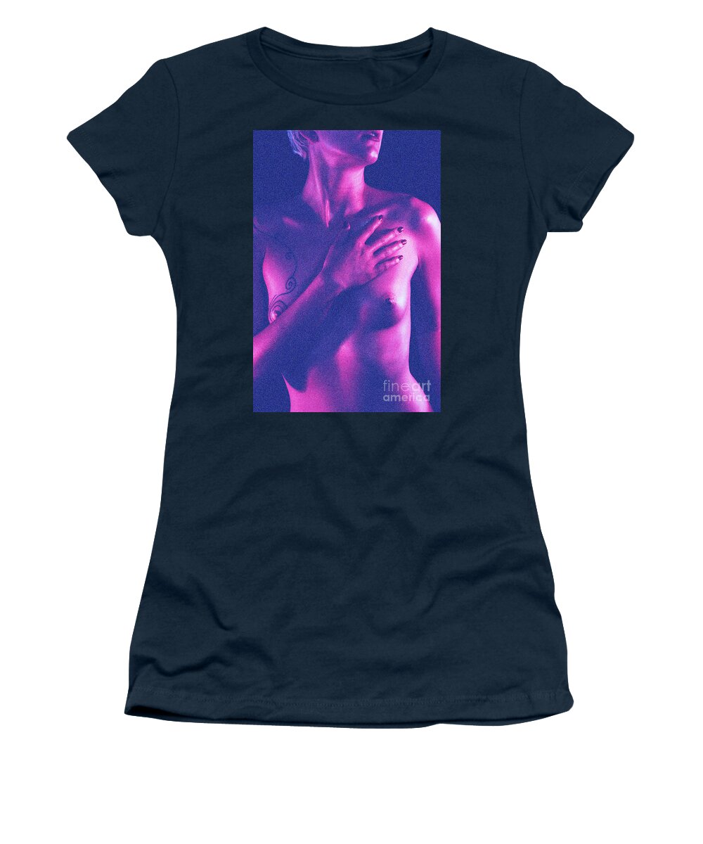 Violet Women's T-Shirt featuring the photograph Violet at heart by Robert WK Clark