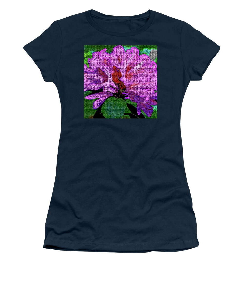 Flowers Women's T-Shirt featuring the digital art Violet Azalea by Rod Whyte