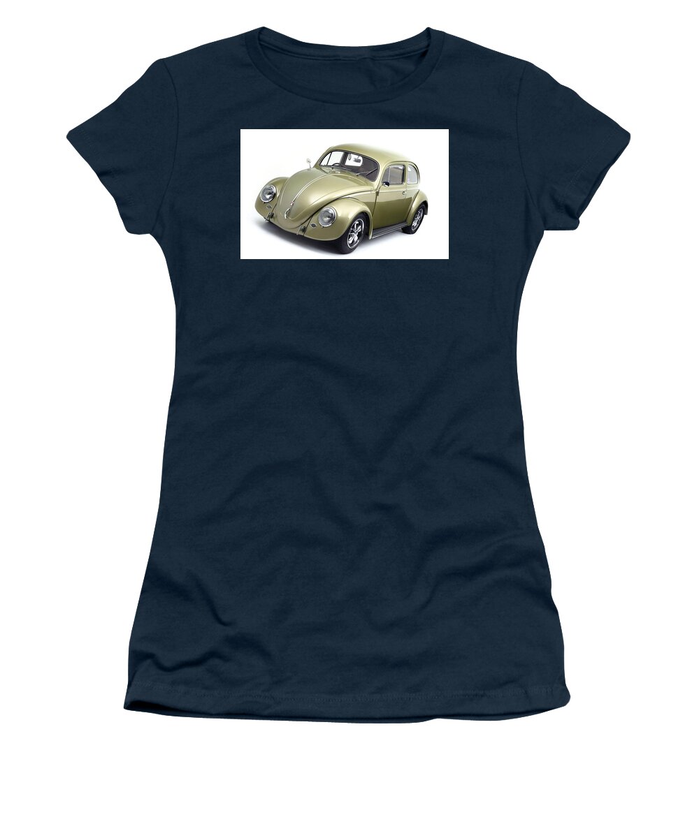 Volkswagen Beetle Women's T-Shirt featuring the digital art Volkswagen Beetle by Maye Loeser