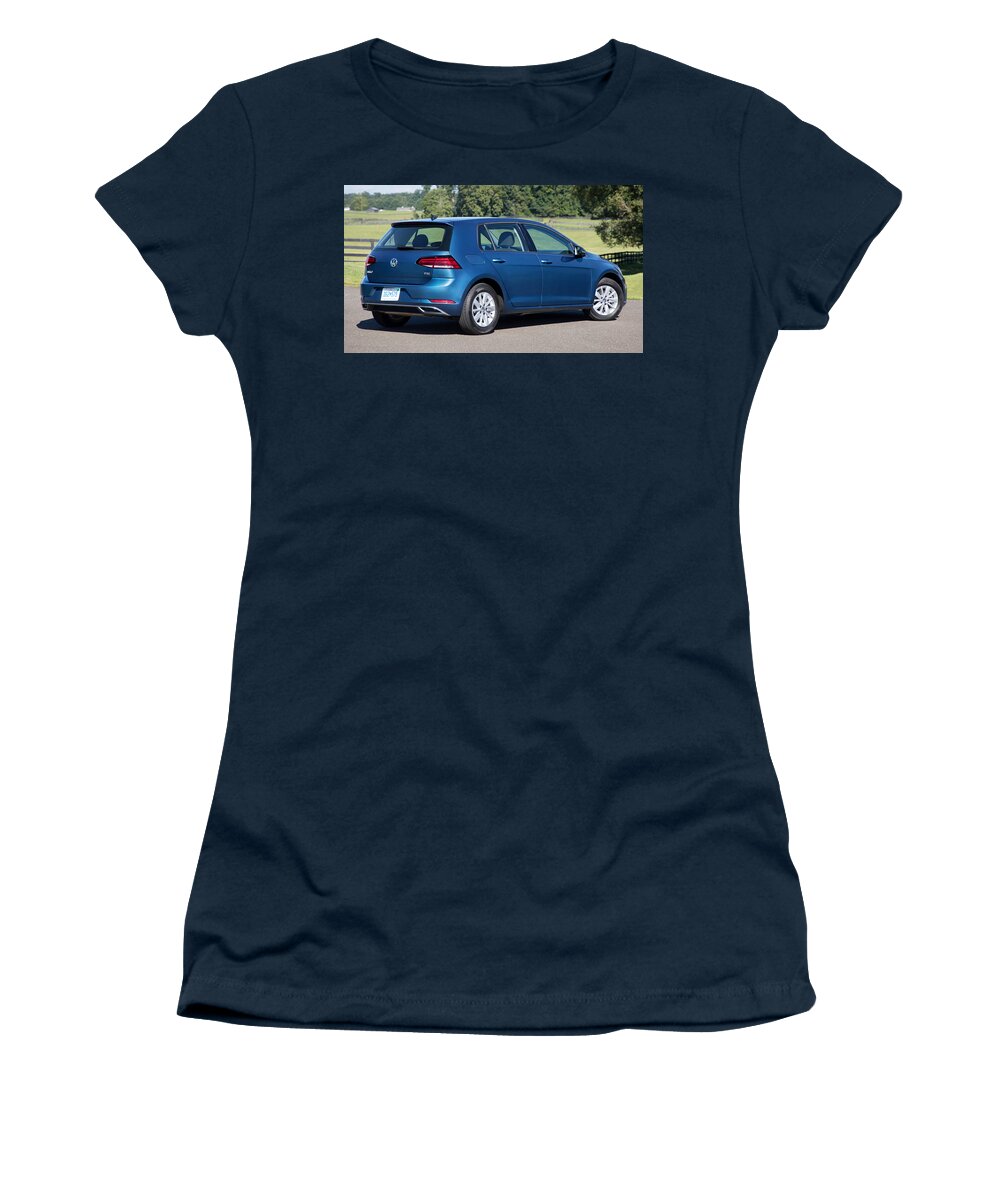 Volkswagen Golf Tsi Women's T-Shirt featuring the digital art Volkswagen Golf TSI by Super Lovely