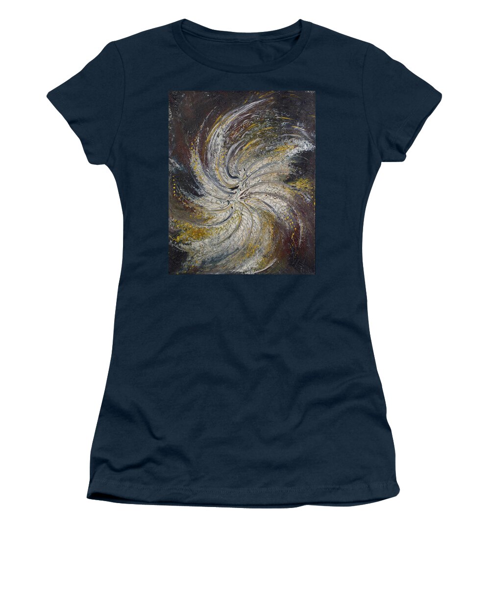 Vortex Women's T-Shirt featuring the painting Vortex by Michelle Pier