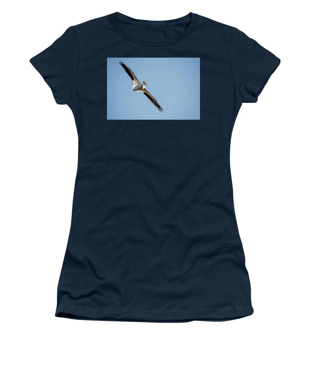 Pelican Women's T-Shirt featuring the photograph Voyage by Brian Duram