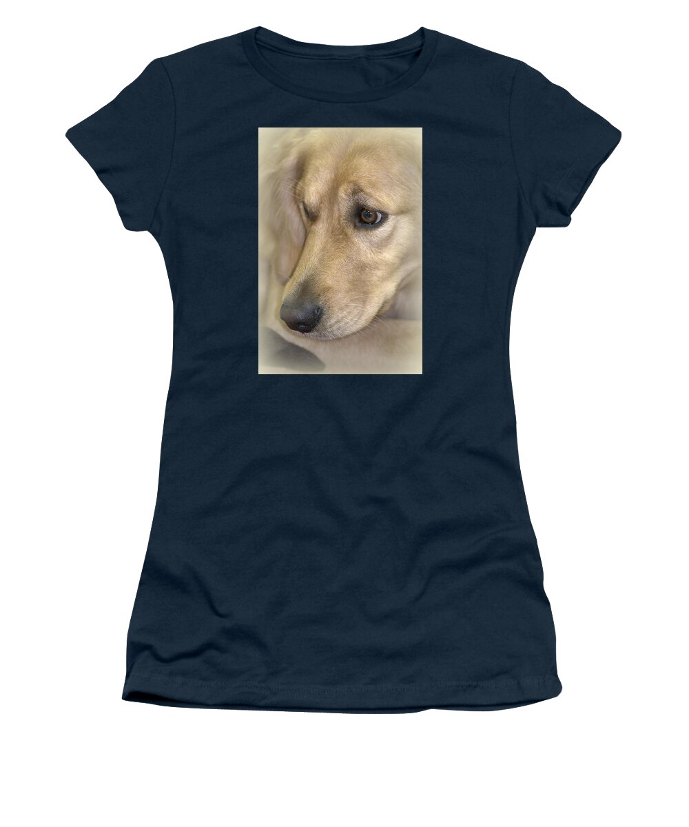 Dog Women's T-Shirt featuring the photograph Waiting for You by Lori Seaman