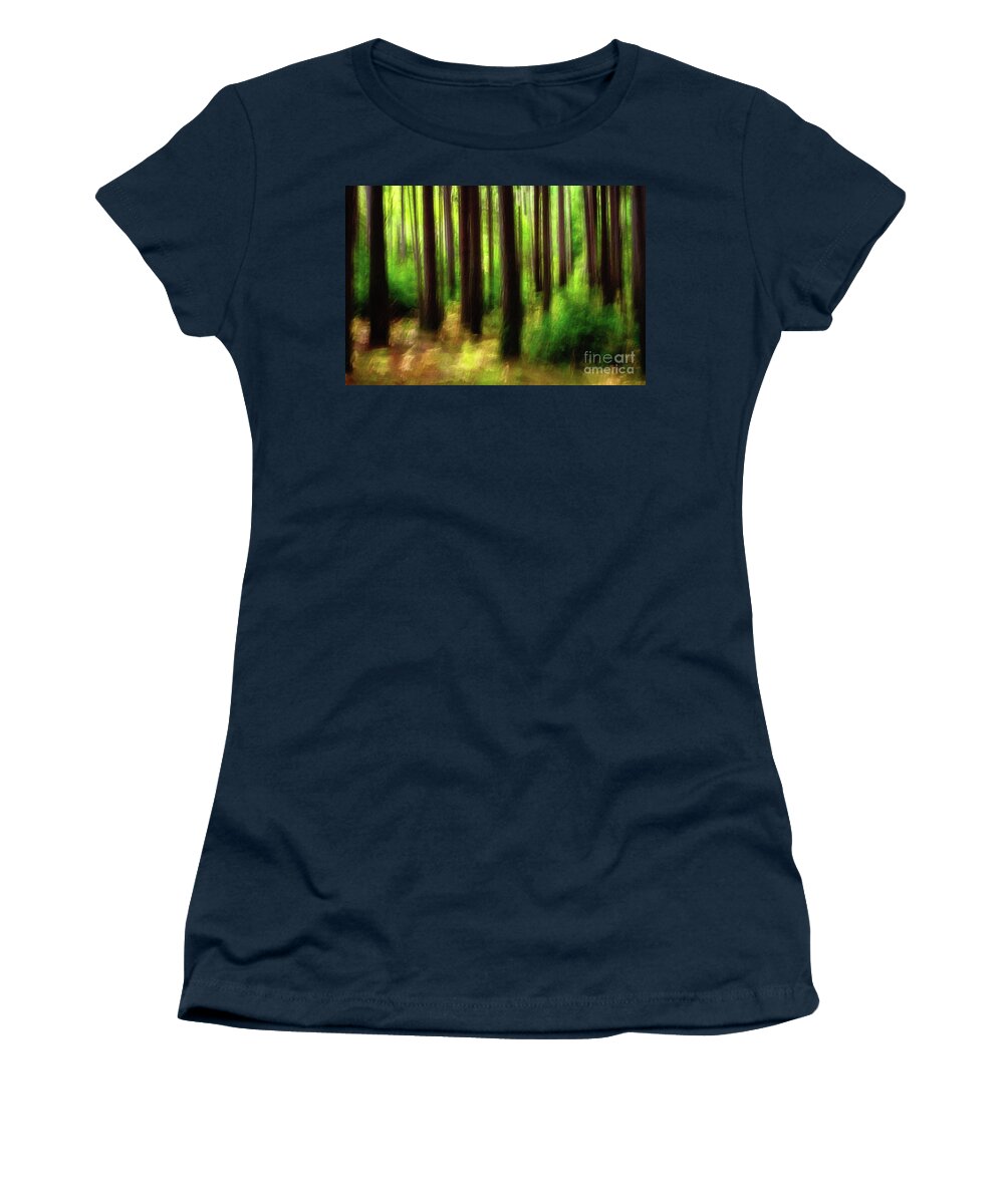 Landscapes Women's T-Shirt featuring the photograph Walking In The Woods by Sal Ahmed
