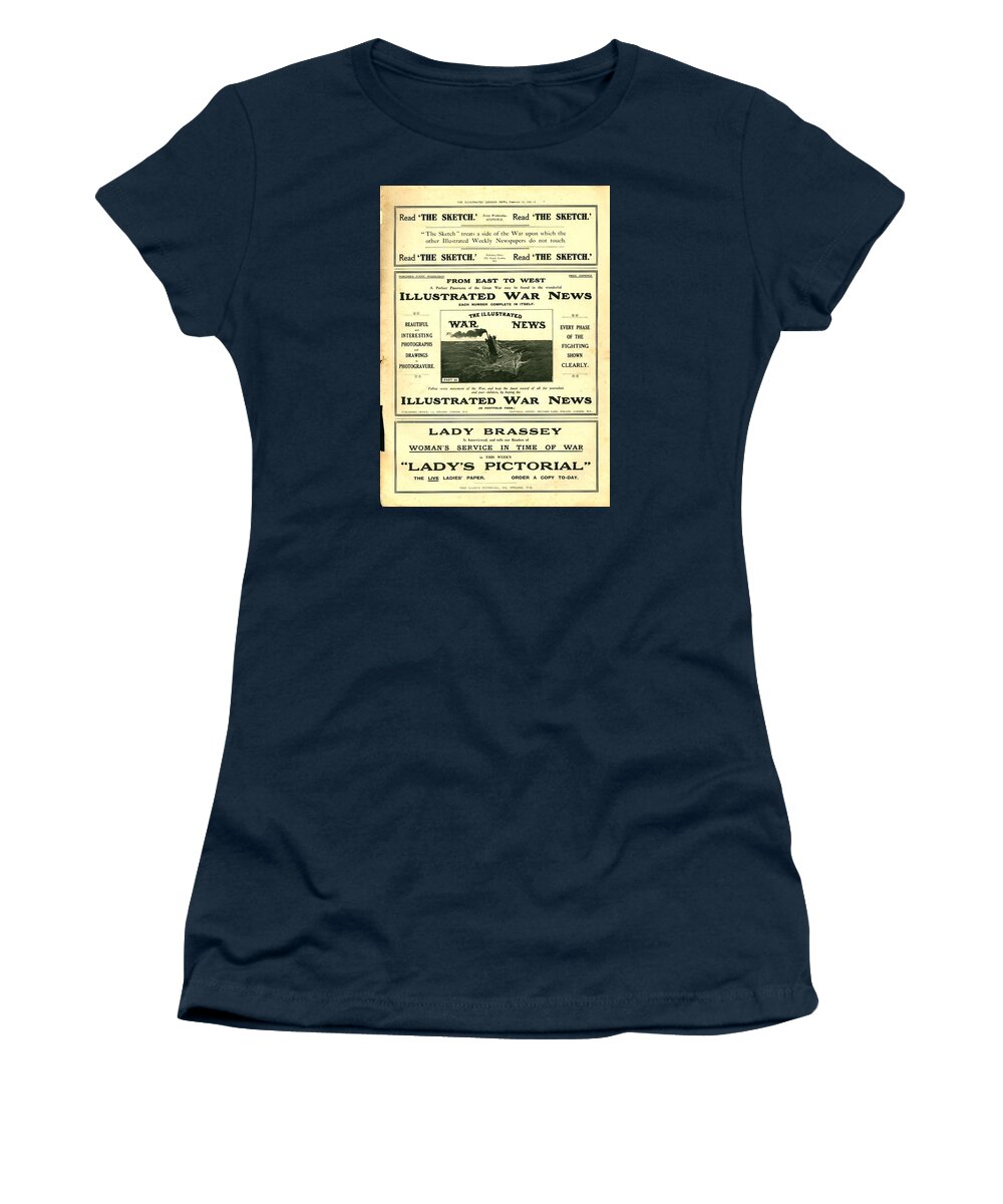 Ship Women's T-Shirt featuring the photograph War News by Robert Nickologianis