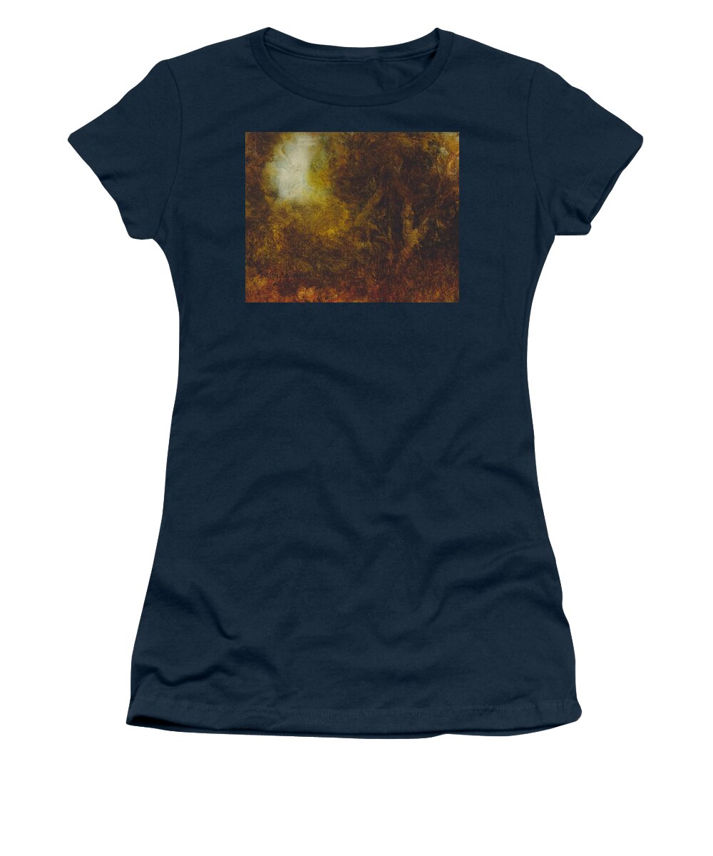 Warm Earth Women's T-Shirt featuring the painting Warm Earth 67 by David Ladmore